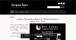 Desktop Screenshot of doslunasteatro.com